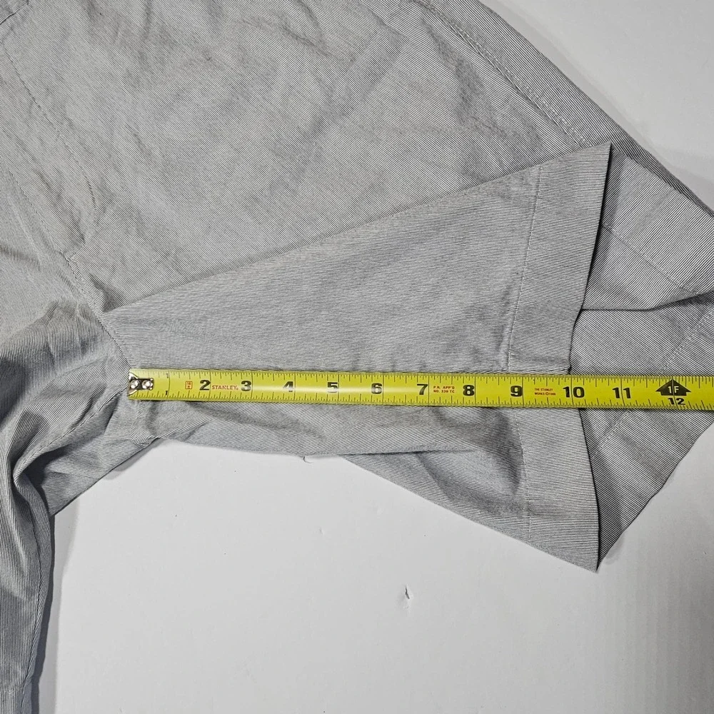 J.Crew‎ Club Men's Grey White Micro Stripe Chino Shorts Size 35W 11 Inseam